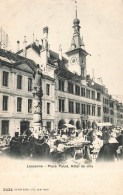 SUISSE - Lausanne - Place Palud - Hôtel De Ville - Carte Postale Ancienne - Lausanne