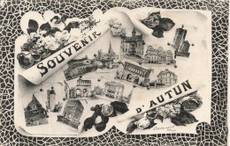 FRANCE - Autun - Souvenir D'Autun - Multivues - Carte Postale Ancienne - Autun