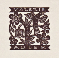 Valerie Adler - Exlibris Ex-libris Bookplate - Bookplates