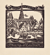 Franz Slatner - Exlibris Ex-libris Bookplate - Bookplates