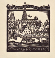 Franz Slatner - Exlibris Ex-libris Bookplate - Bookplates