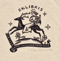 Ex Libris Cecile Smits Van Waesberghe - Exlibris Ex-libris Bookplate - Bookplates