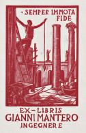 Ex-Libris Gianni Mantero - Exlibris Ex-libris Bookplate / Italia Italy Italien - Bookplates