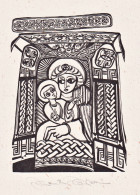 (Maria Mit Jesuskind) - Exlibris Ex-libris Ex Libris Bookplate - Bookplates