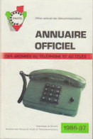 Annual Officiel : Des Abonnés Aus Téléphone Et Au Télex. 1986-87. - Alte Bücher