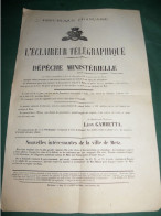 GUERRE DE 1870 : A SENLIS LE TRAIN 117 ..... , UNE DIZAINE DE PRISONNIERS ENVOYES A L ELYSEE ..... - Documenti