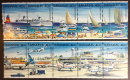 Bahamas 1987 Tourist Transport Ships Aircraft MNH - Bahamas (1973-...)