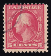 Estados Unidos, 1917 Y&T 203a,  5 ¢ Rosa. [Error De Color.] - Usados