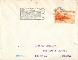 N°866 V -timbre Sur Lettre Monaco - - Storia Postale