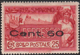 SAN MARINO   SCOTT NO E3  MINT HINGED  YEAR  1923 - Exprespost