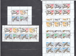 BULGARIA 2023 - Prehistoric Fauna From The Miocene - Complete (S/S+m/sh+ 4 Sheets)limited Edition, MNH** - Unused Stamps