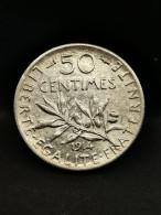 50 CENTIMES SEMEUSE ARGENT 1914 / FRANCE SILVER - 50 Centimes