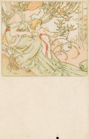 Alphonse MUCHA * CPA Illustrateur Alfons Mucha Art Nouveau Jugendstil * Femme Enfant Nu Fleurs * Saisons ? - Mucha, Alphonse