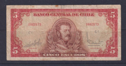 CHILE - 1964 5 Escudos Circulated Banknote - Chile