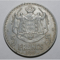 MONACO - KM 122 - 5 FRANCS 1945 - LOUIS II - TB - 1922-1949 Luigi II