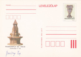 Exhibition  PANNONFILA 83 PECS  POST CARD STATIONERY, 1984, ROMANIA - Postal Stationery