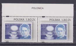 Poland Stamps MNH ZC.3938 Naz: Polonica  (name)  M. Sklodowska - Curie - Neufs