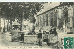 76   MONTIVILLIERS - La Fontaine Et L'Eglise - Montivilliers