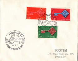 N°908 V -premier Jour D'émission Monaco -Europa-1968- - 1968