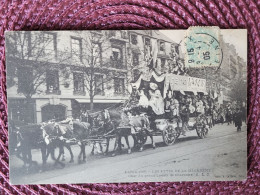 Paris ,fête De La Mi Careme, Char Du Grand Lavoir De Charonne - Transporte Público