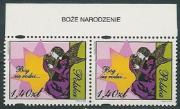 Poland Stamps MNH ZC.3652 Naz: Christmas (IX)(name) - Unused Stamps