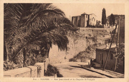 FRANCE - 83 - Bormes - Rue Jean-Aicard Et La Chapelle St-François - Carte Postale Ancienne - Bormes-les-Mimosas