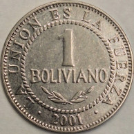 Bolivia - Boliviano 2001, KM# 205 (#3237) - Bolivië