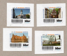 011] BRD - Privatpost Biberpost - Satz 4 Werte: 28. Intern. Hansetag Salzwedel 2008 - Privatpost