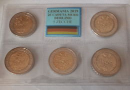 2019 - Germania 2 Euro 30º Caduta Del Muro Di Berlino 5 Zecche  ---- - Allemagne