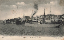 ALGÉRIE - Bougie - Le Port Et La Ville - Carte Postale Ancienne - Bejaia (Bougie)