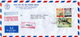 L74000 - Thailand - 1993 - 50B Koenig MiF A R-EilLpBf SANAM PAO -> Grossbritannien - Tailandia