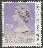 Hong Kong. 1987 QEII. 70c Used. 1989 Date Imprint. SG 604 - Usados