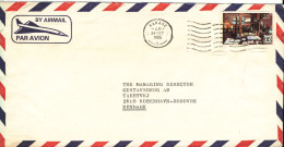 Zimbabwe Air Mail Cover Sent To Denmark 24-10-1985 Single Franked - Zimbabwe (1980-...)