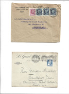 BELGIUM BELGIQUE - POSTAL HISTORY LOT - PERFIN SEE VERSO - BRUXELLES EXPOSITION 1910 - Autres & Non Classés