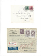 BELGIUM BELGIQUE - POSTAL HISTORY LOT - CENSORED GERMANY GERMAN OCCUPATION WWI / AIRMAIL MEXICO - Andere & Zonder Classificatie