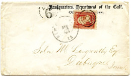 ETATS UNIS - CIVIL WAR - LETTRE DE NEW ORLEANS A EN-TETE HEADQUARTERS DEPARTMENT OF THE GULF, 1864 - Storia Postale