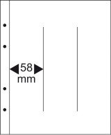 Lot De 10 Feuilles Lindner Pour Publica M COLOR Couleur:Noir - NbreCompartiment:2/122 Mm - Voor Bandjes