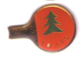 VF195 Pin's EPINAL Vosges Comité Départemental Tennis De Table Ping Pong Sapin Raquette Achat Immediat - Tafeltennis