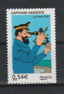 " LES VOYAGES DE TINTIN : CAPITAINE HADDOCK " Sur Timbre Neuf ** MNH De 2007 N° YT 4053. A SAISIR ! - Fumetti