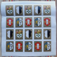Plaquette De 20 Vignettes 54 NANCY Societes Philateliques Lorraine 2e Congres 13 14 Octobre 1979 - Briefmarkenmessen