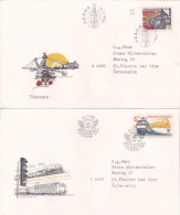 MINER AND TRAIN   1982 COVERS  2   FDC CIRCULATED Tchécoslovaquie - FDC