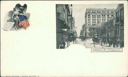 PHILADELPHIA - CHESTNUT ST.  - PUB. BY ARTHUR LIVINGSTON - PRIVATE MAILING CARD - 1898 (17252) - Philadelphia