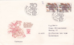 THE YEAR OF THE WOMAN  1989 COVERS      FDC CIRCULATED Tchécoslovaquie - FDC