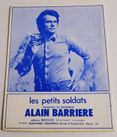 Partition Vintage Sheet Music ALAIN BARRIERE : Les Petits Soldats * 70's - Cancionero