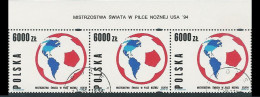 Poland Stamps Used ZK.3347:naz1 Sport World Football Championship 1994 (name) - Used Stamps