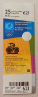 Athens 2004 Olympic Games -  Cycling Track Unused Ticket, Code: 621 - Habillement, Souvenirs & Autres
