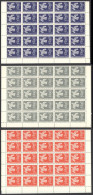 Turkey Sc# 1518-1520 MNH Pane/50 (fold) 1961 Europa - Neufs