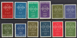 Europa 1959 MNH Year Set  - 1959