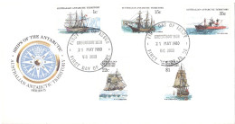 Australia Antarctic Territory Sc# L37-L52 FDC 1980 5.21 Ships - FDC