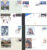 Australia FDC Lot/8 Postal Envelopes - Postal Stationery